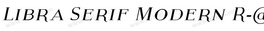 Libra Serif Modern R字体转换